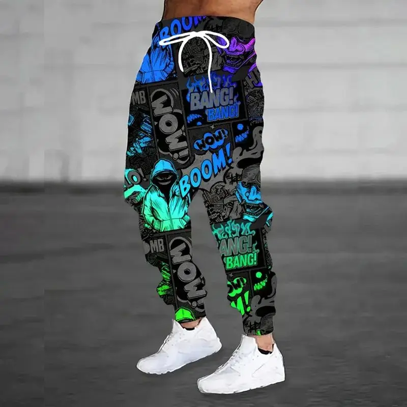 

The new 3D flame-printed casual and fashionable lace-up trousers for the autumn of 2025