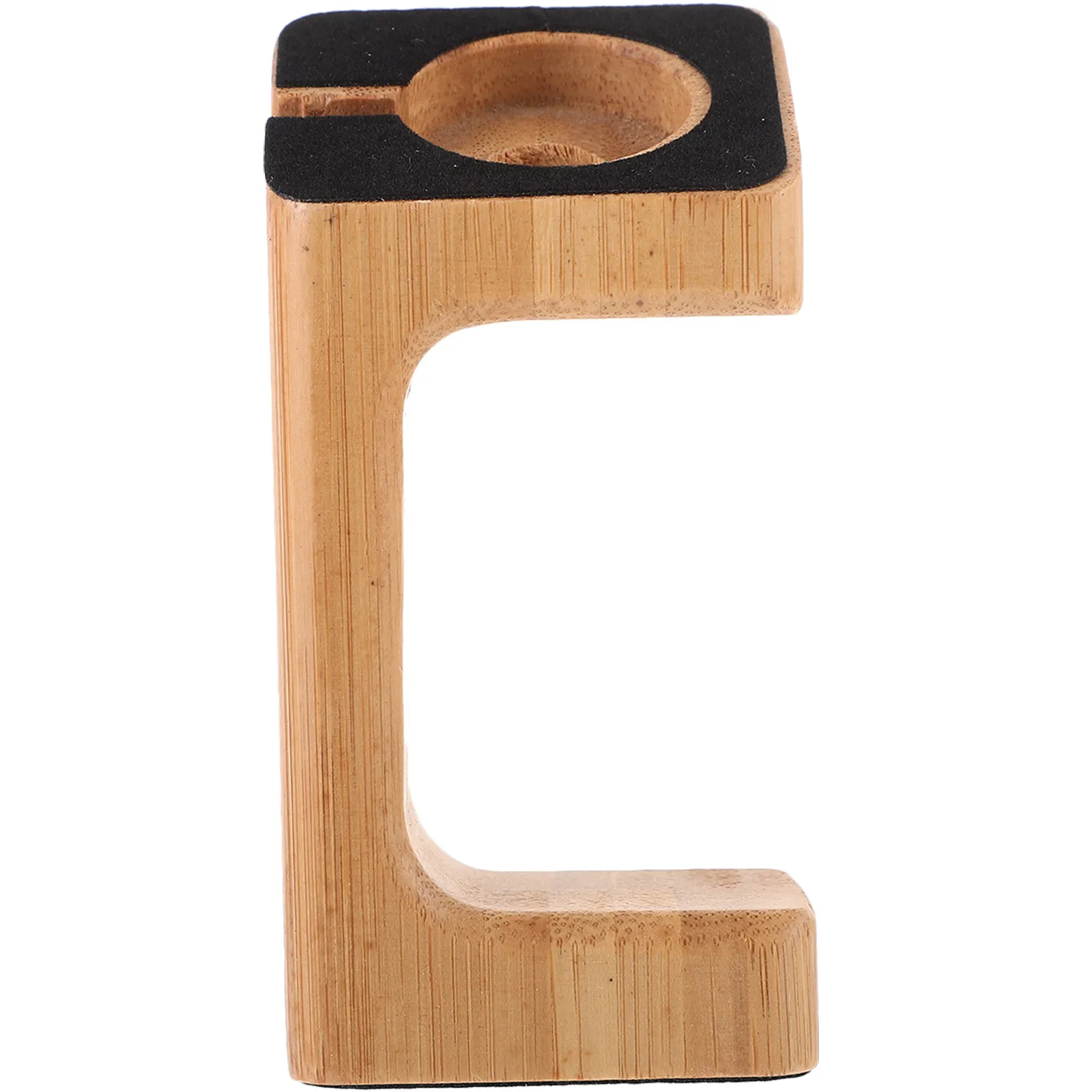 

1Pcs Bamboo Wood Watch Charging Stand Elegant Smart Watch Holder Lightweight Display Rack for Bedroom Study Grain