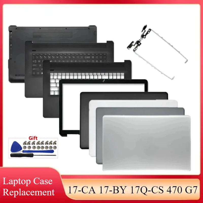 

New Case For 17-CA 17-BY 17Q-CS 470 G7 17.3" Laptop LCD Back Cover Front Bezel Palmrest Top Cover Bottom Case Silver Black Shell