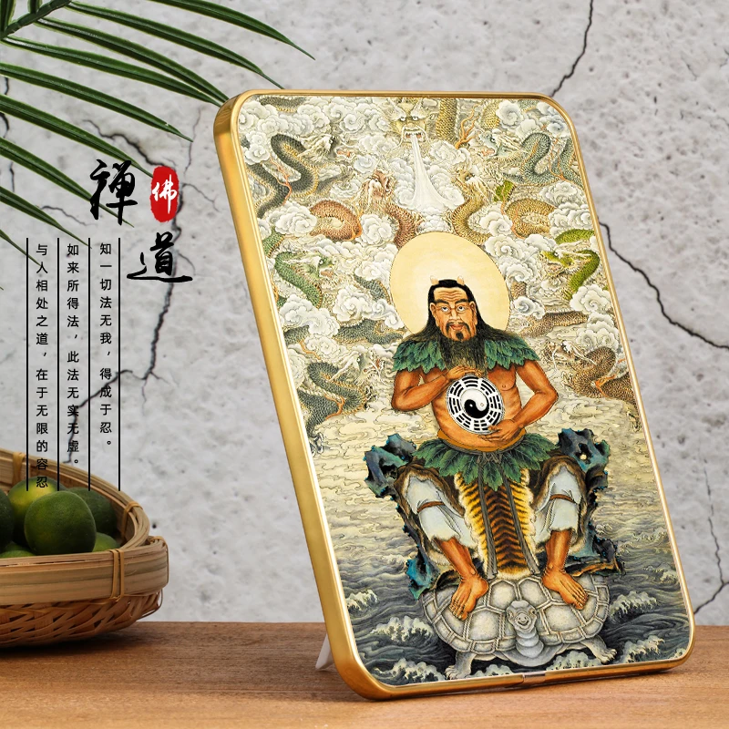 Portrait of Fuxi, the ancestor of Chinese culture, Phnom Penh photo frame decorative painting, hanging painting