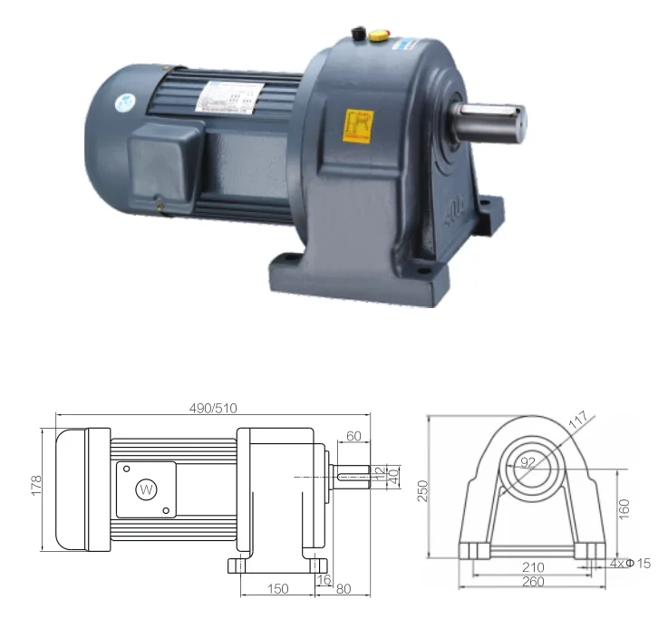 

small A-C gear reduction motor high torque silent 380V forward and reverse 220V 3000W