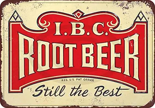 

IBC Root Beer Metal Tin Sign 8x12 Inch Retro Sign