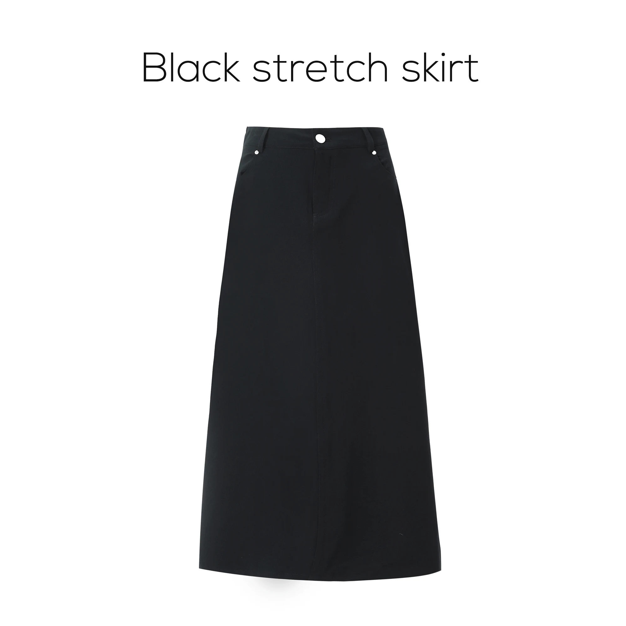 black stretch skirt