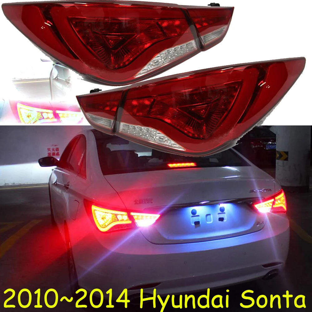 Car tail lights for taillight Sonata 2011~2014year LED Sonata Tail Light Rear Lamp DRL+Brake+Park+Turning Lamp