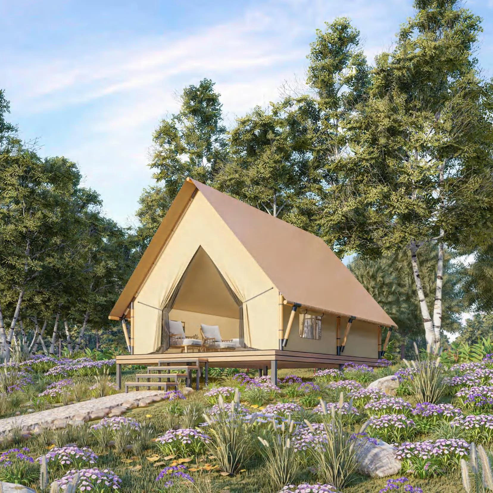 

Premium Waterproof Spacious Luxury Camping Tent for Glamping & Outdoor Retreats