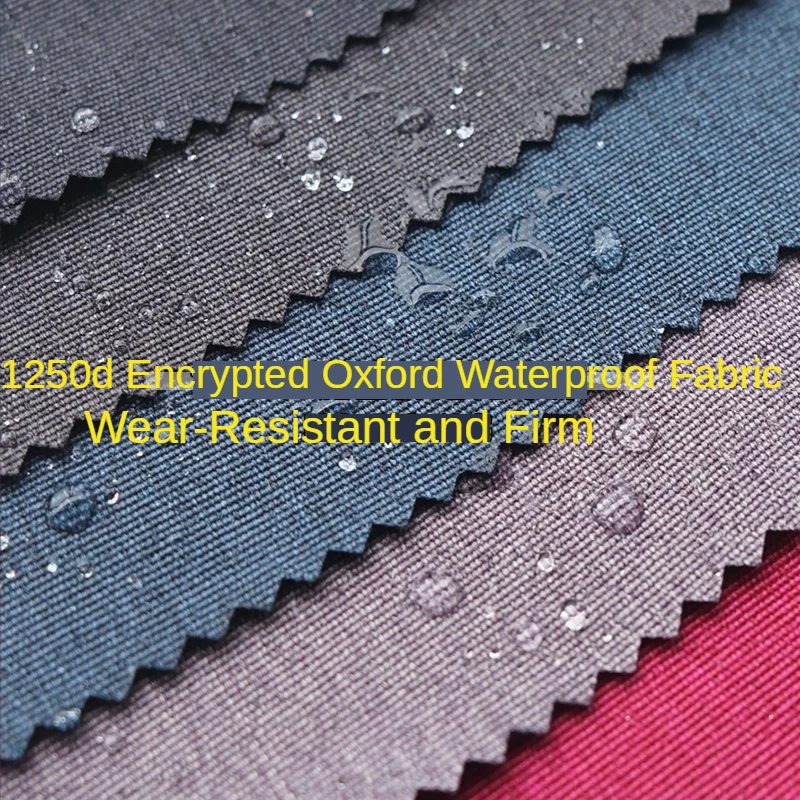 1250D Oxford Waterproof Fabric By The Yard for Tents Awning Bags Diy Sewing PVC Coating Nylon Encrypted Textile Plain Thickened