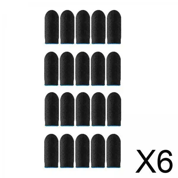 

6x Gaming Finger Sleeves Set for Mobile Gamers - Sweatproof And Comfortable