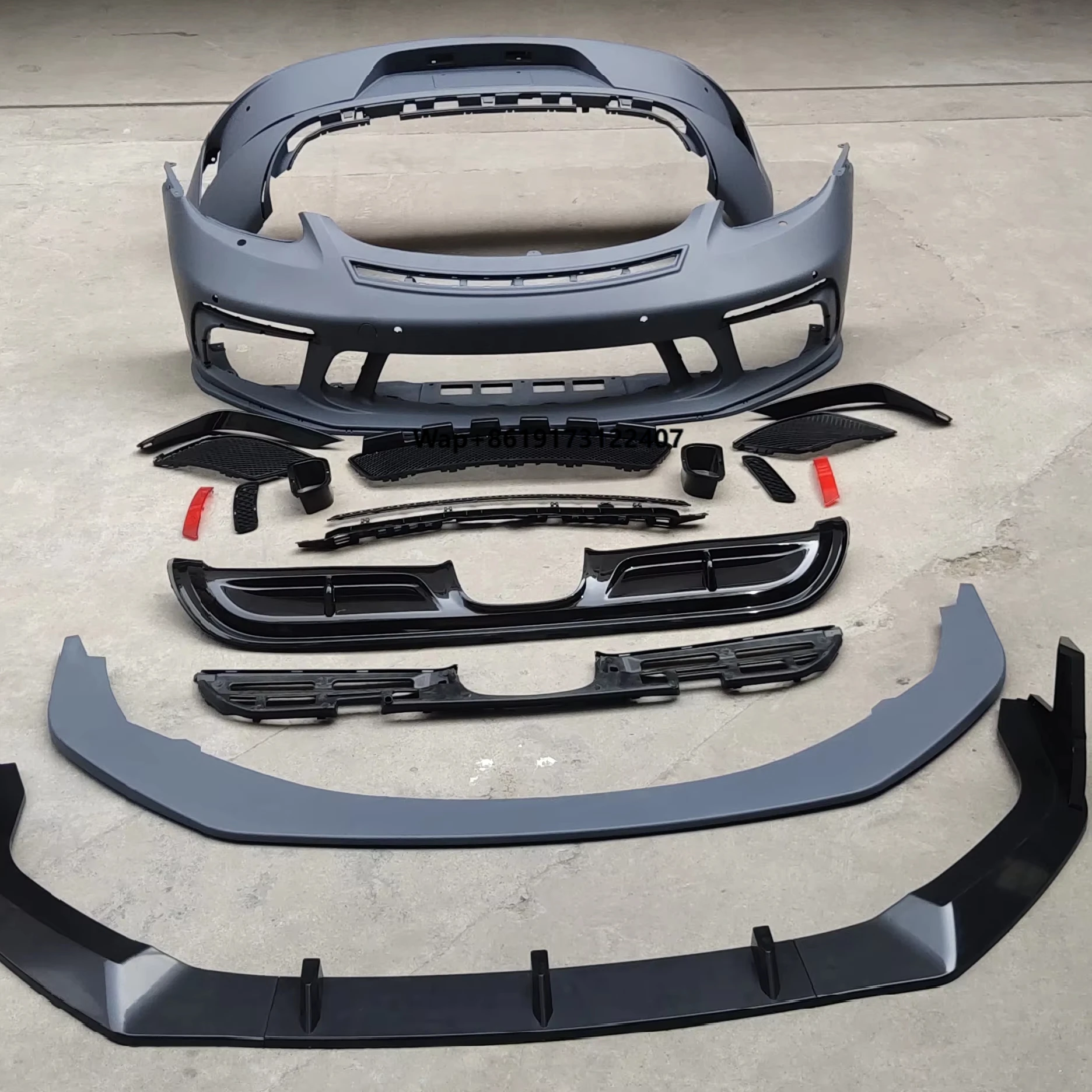 

Upgrade New Produce Front Bumper with Grille and Rear Bumper for 718 to GT3 Style Full Bodykit 2015-2024 Manufacturer