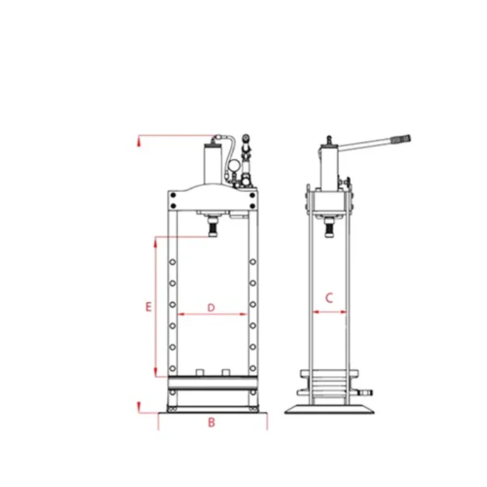 High Quality Last Technology 2023 Model Manual Hydraulic Presses Short