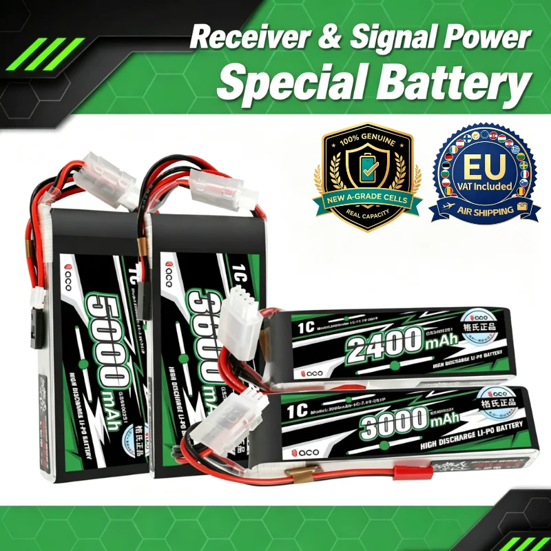 NEW Gens Ace 1100/2250/2400/3000/3600/5000mAh Futaba T8FG Remote Control Battery