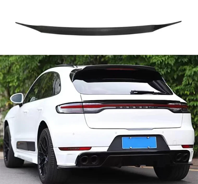 

Hot! Spoiler For Porsche Macan 2022 2023 2024 Rear Wing Lip Tail Trunk Spoilers Real Carbon Fiber