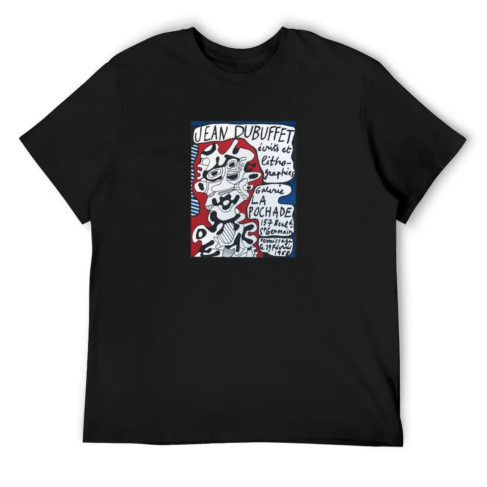 

Vintage Dubuffet Exhibition T-Shirt graphics Blouse oversized t shirt slim fit t shirts for men