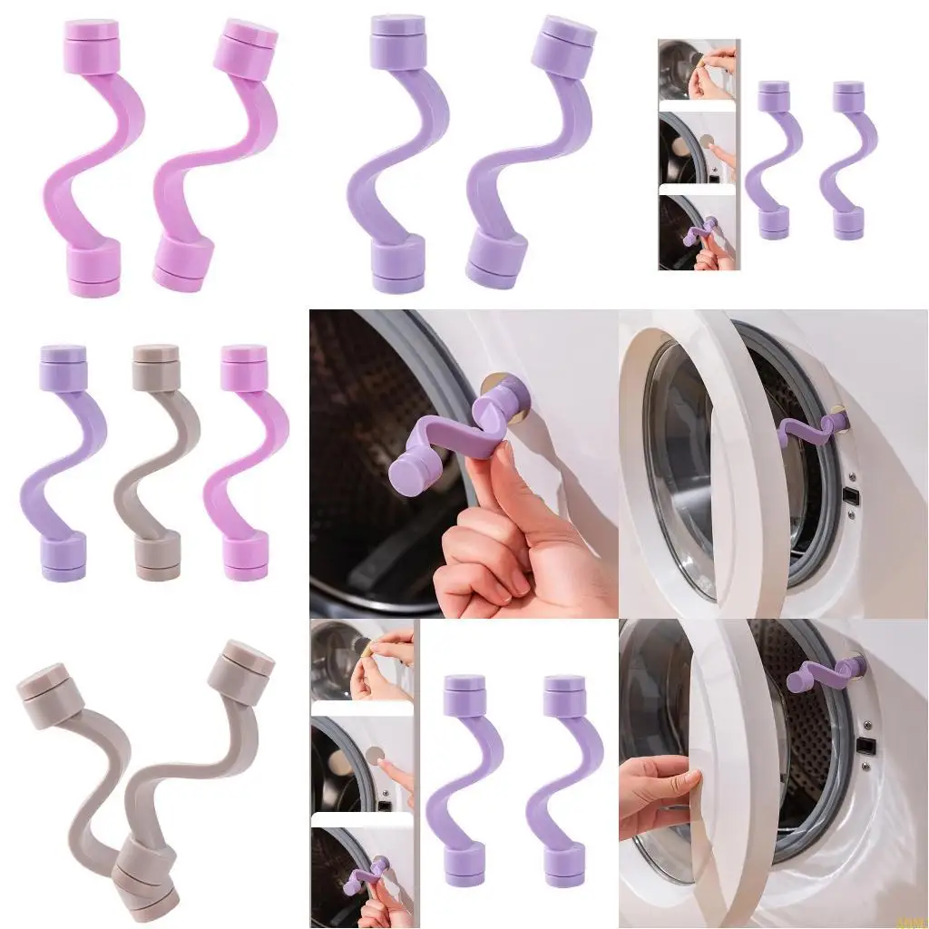 A0NC Washing Machine Door Catch 2 Pack comodo magnetico Magnetico facile da pulire in forma vari marchi adatti per l'uso e