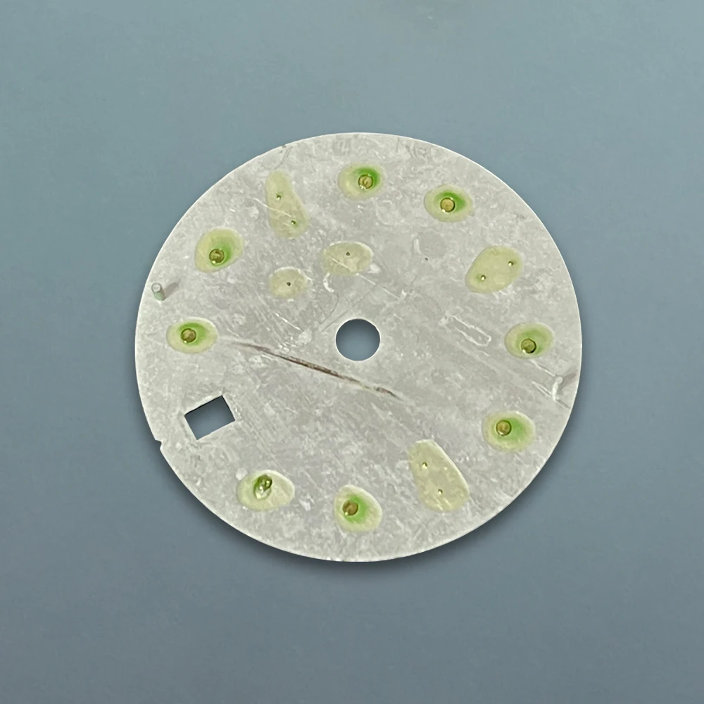 28.5 مللي متر S شعار الطلب GMT الطلب صالح NH34 اليابان حركة الجليد الأزرق مضيئة ساعة تعديل الملحقات