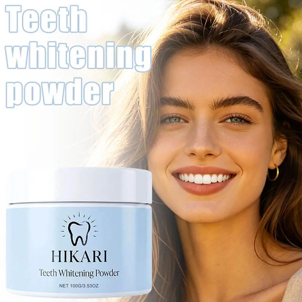 Three-in-One Dental Care Whitening Powder Long Lasting Fresh Breath Enamel Safe Deep Cleaning Teeth Powder