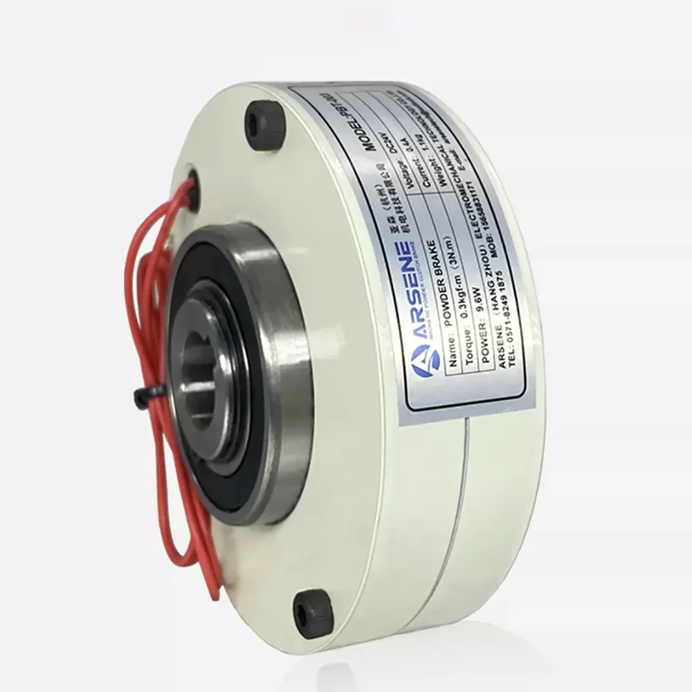 3-50Nm Simple Hollow Shaft Magnetic Powder Brake, Ultra-thin Type, Naturally Cooled, for Tension Control