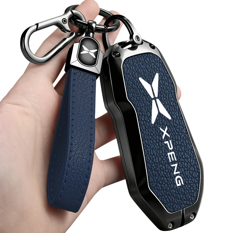 

Zinc alloy car key protective sleeve box, suitable for Xiaopeng X9, X9 Pro Max 2024, 2025 car keychain interior accessories