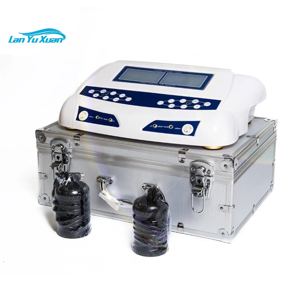 

Latest Model Dual Ionic Detoxification Foot Bath Spa Machine with Far In-frared Waist Belt Function