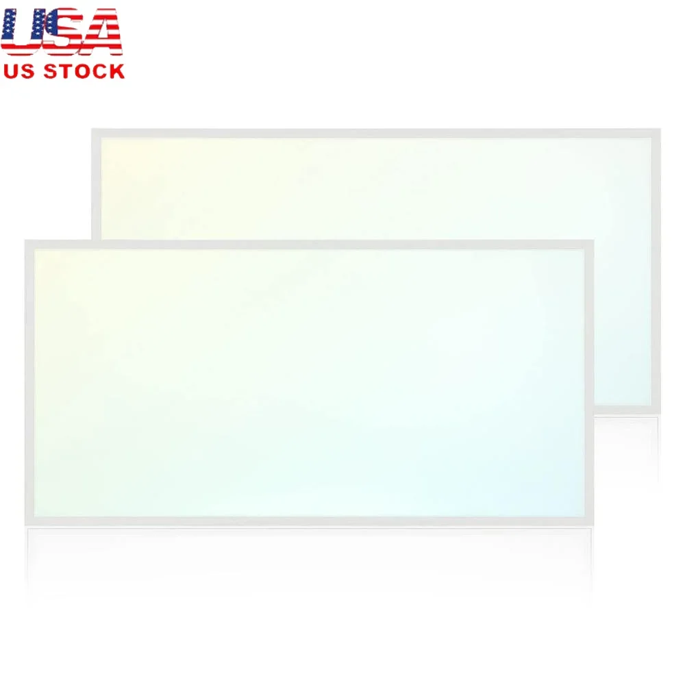 2x4 LED Ceiling Light Fixture 30W 40W 50W Color Selectable Backlit Anti-Glare Panel Light 3750 5000 6250 Lumens 0-10V Dimmable