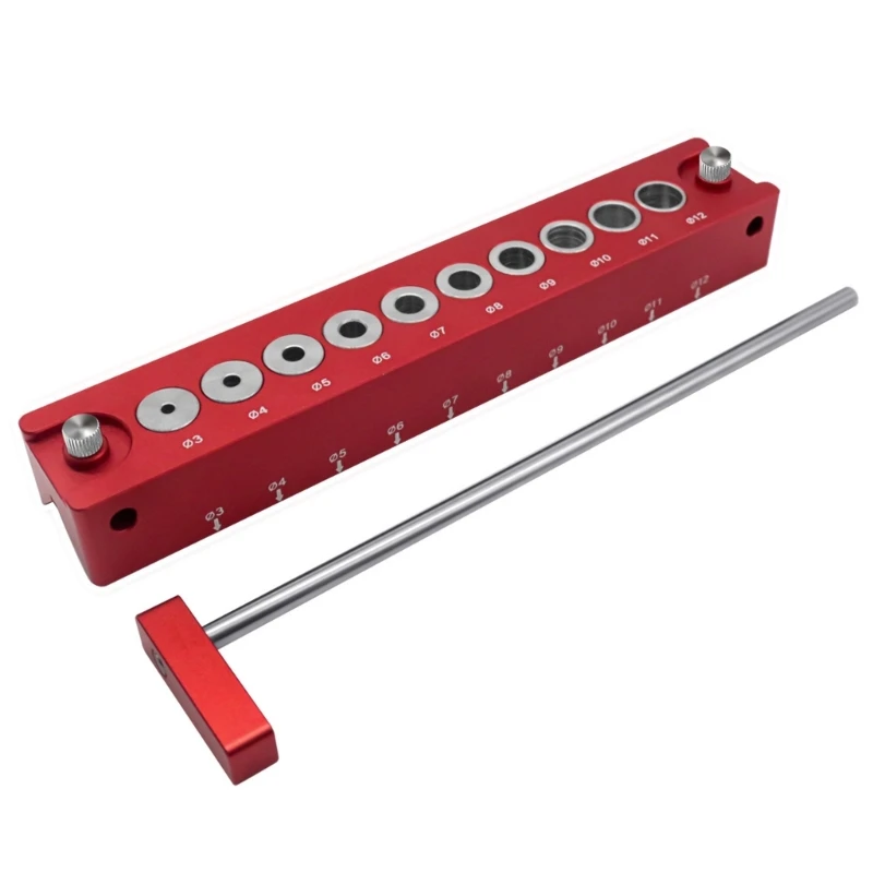 

Aluminum Alloy Woodworking Pocket Hole Doweling Jig Self-centering Vertical Drilling Guide Punching Hole Locator Drill Dropship