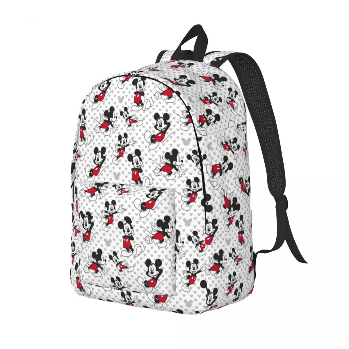 Custom Mickey Mouse Canvas Backpack for Men Women School College Students Bookbag Fits 15 Inch Laptop Bags