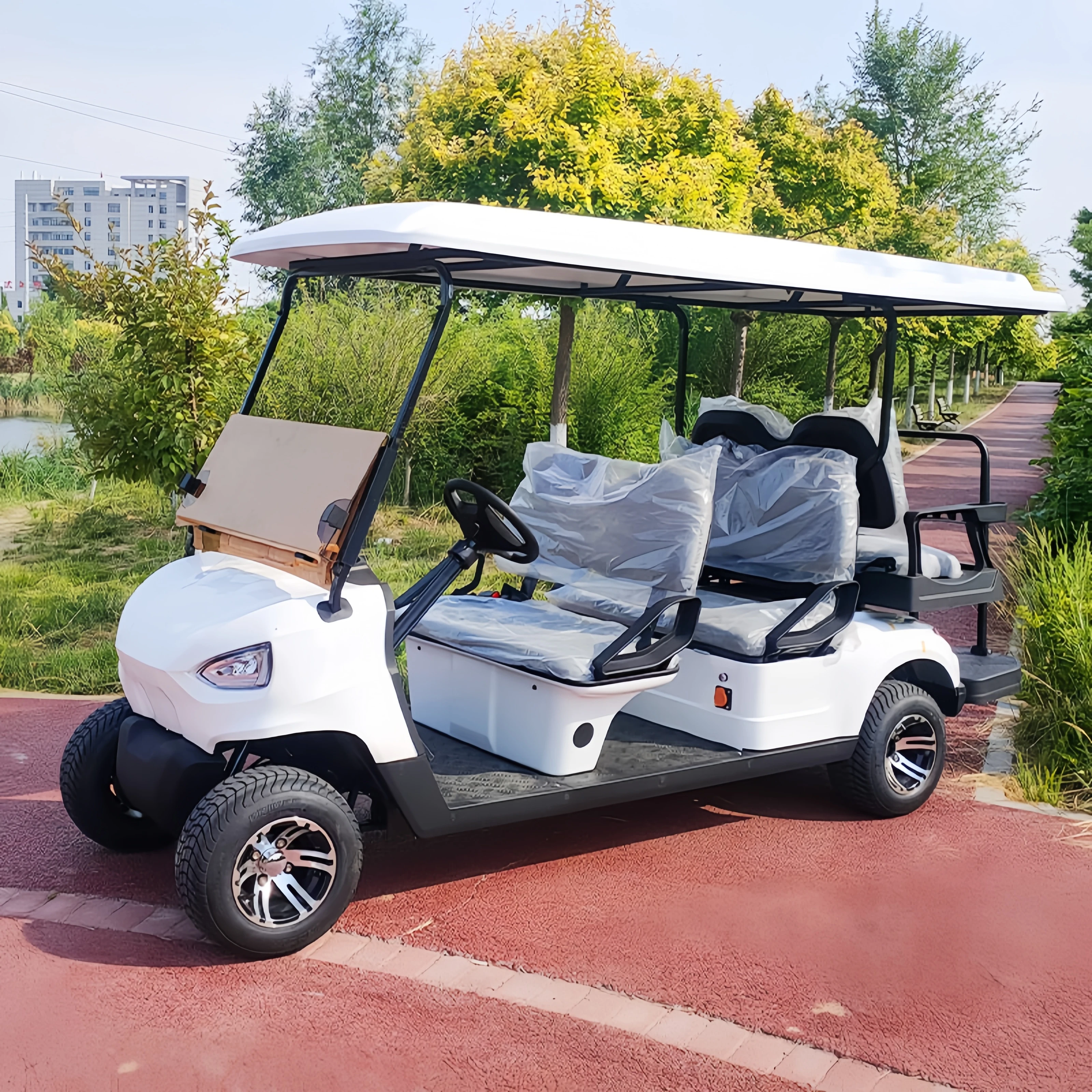 Solarbetriebener Golfwagen, 4-Sitzer, elektrischer Golfwagen, Großhandelspreis