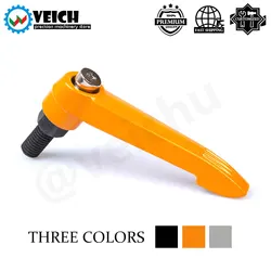 VEICH M12/M16 Hex Screws External Male Thread Knob Machinery Grip Hnadles Adjudtable Handle Clamping Lever