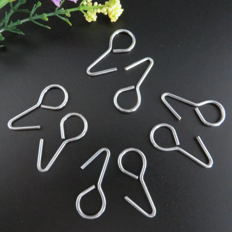 50pcs 1.5cm*28mm Car Seat Hook Metal S-shaped Hook Multi-functional Car Seat Cover Fixing Hook S Shaped Seat Cover Fastener