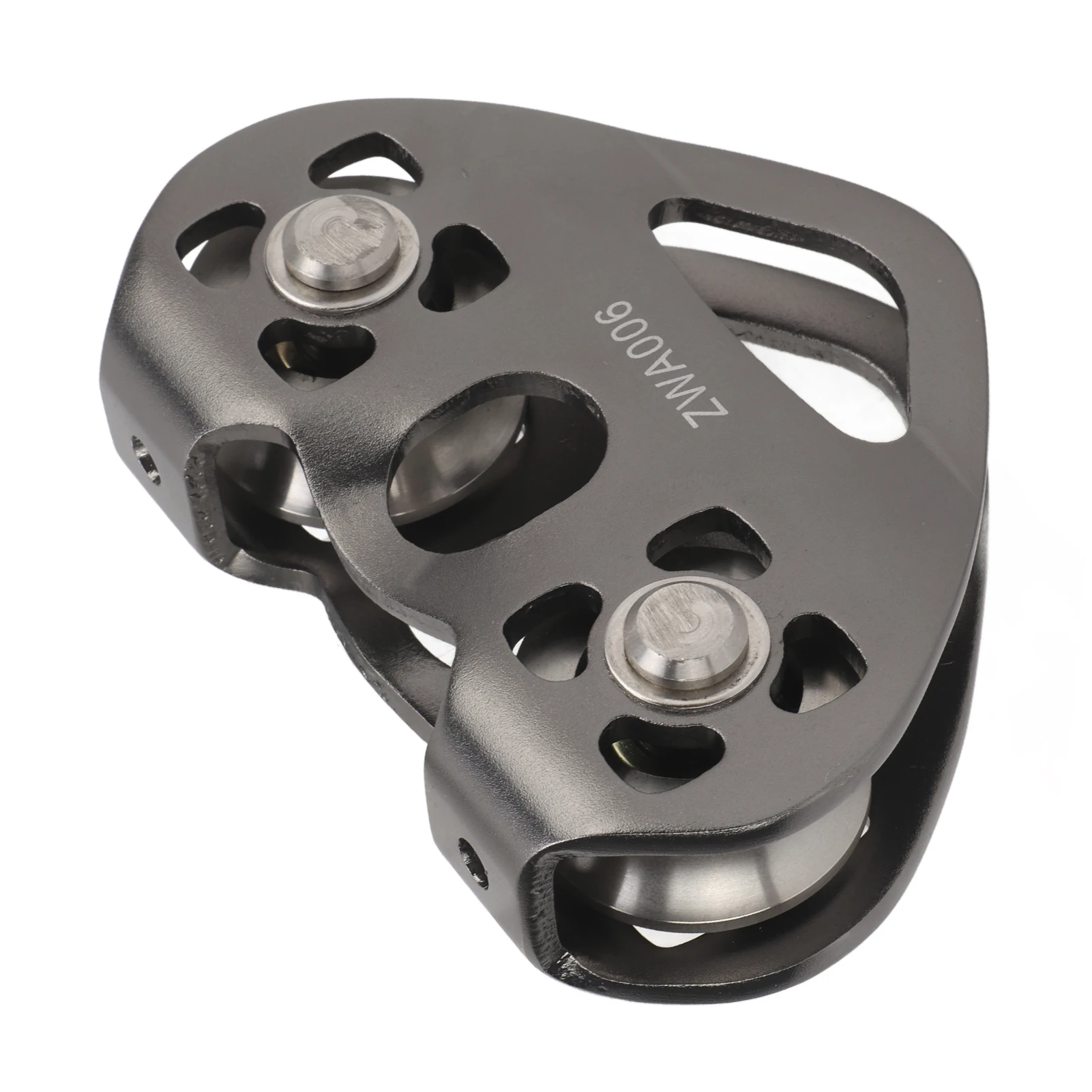 بكرة دوارة من الألومنيوم لتسلق الجبال ، عربة مزدوجة السرعة بالترادفي ، بكرة لتسلق الصخور