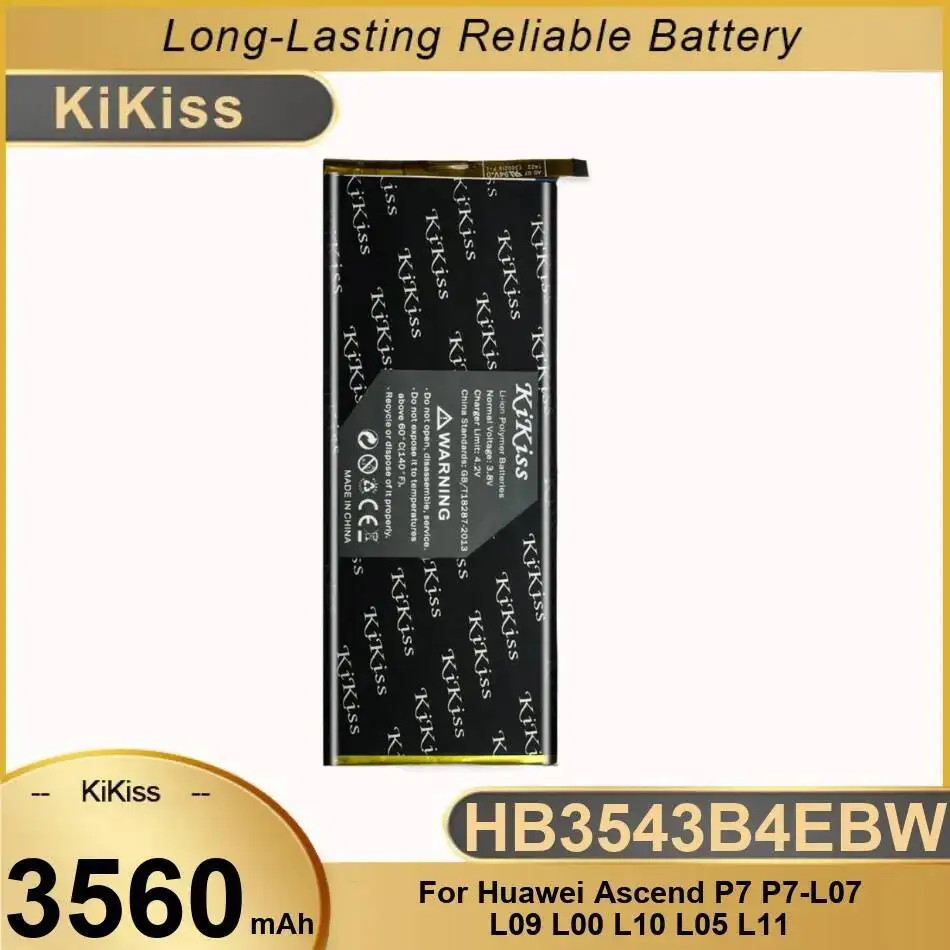 

HB3543B4EBW Mobile Phone Battery High Performance 3560Mah For Huawei Ascend P7 P7-L07 L09 L00 L10 L05 L11