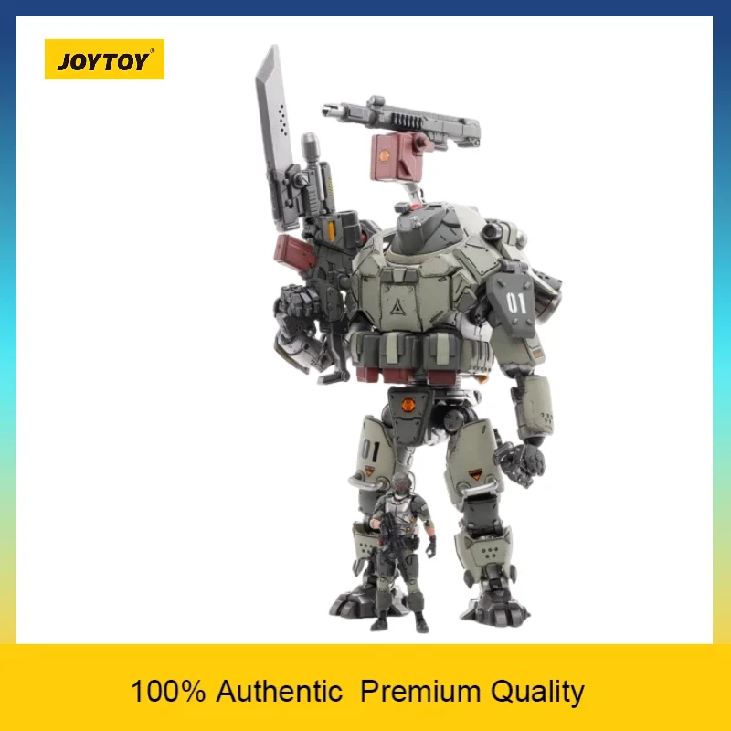 In Stock JOYTOY Dark Source 1/25 Iron Wrecker 01 Assault Mecha Sci-Fi Articulated Collectible Action Figure With Matching Pilot