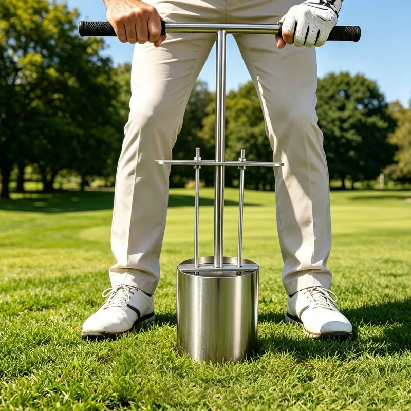 Golf Hole Digger Green Hole Digger Golf Course Stainless Steel Manual Hole Digger