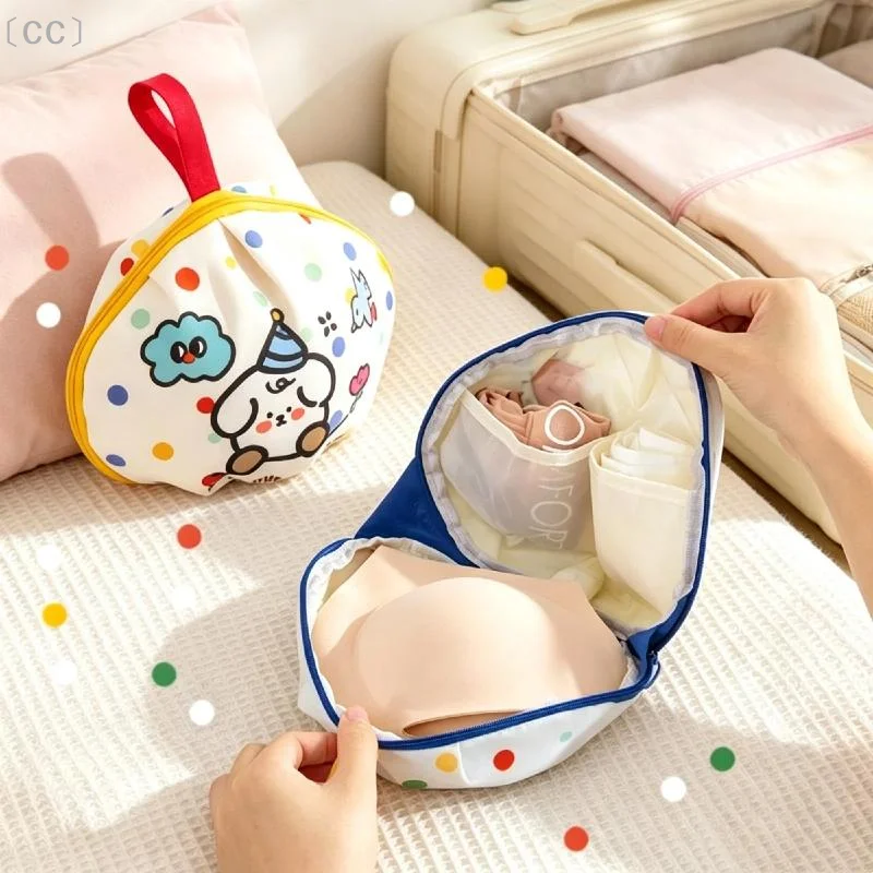 〔CC〕Underwear Storage Bag 1Pcs Waterproof Foldable Handheld Zipper Bag for Outdoor Travel Cosmetic Toiletry Carry〔88〕