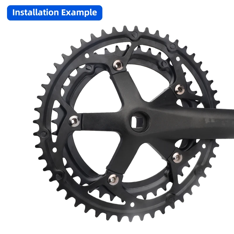 Deemount M8 bulloni filettati per corona singola doppia tripla per bicicletta 6.5/8.5mm di altezza MTB Road Crankset dadi di fissaggio