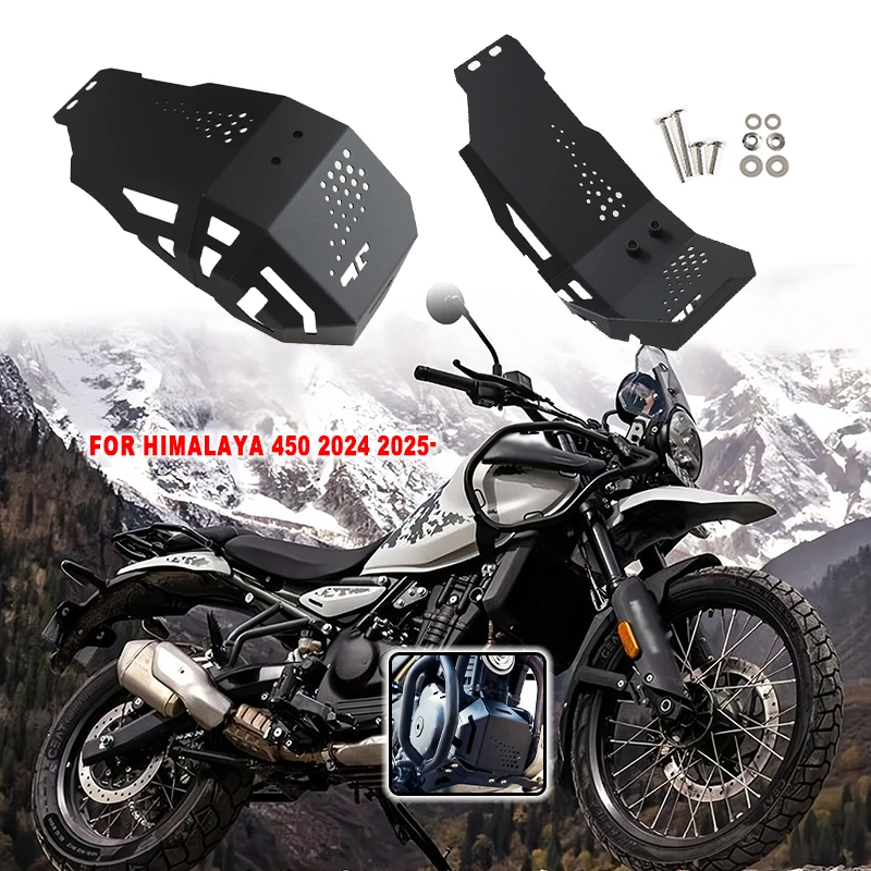 

Для Himalayan 450 HIMALAYAN450 2024- Защитная крышка двигателя, шасси под защитной пластиной, защитная крышка шасси двигателя Bash Plat