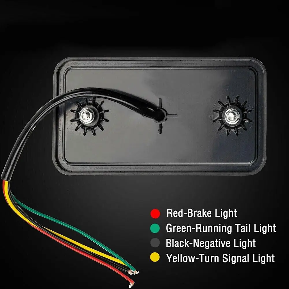 2 Stück 12V 24V 10 LED Rücklicht Rücklicht Blinker Blinker Bremsleuchte Heck bremsleuchte für PKW LKW Anhänger Zubehör ﻿