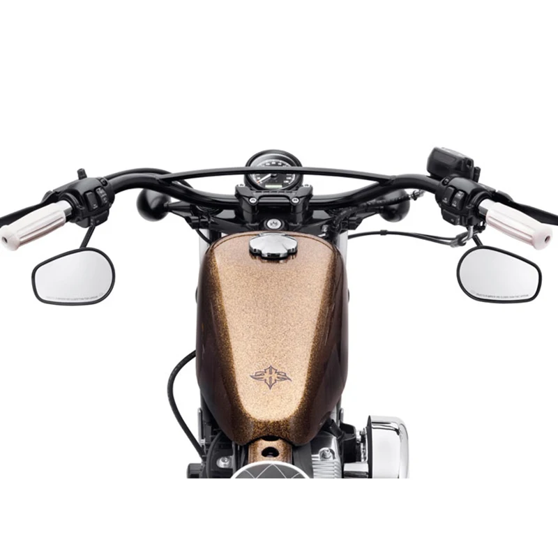 Black Hollywood Handlebar Chrome Bar Universal Harleymotorcycle Softail Touring Compatible With Multiple Models