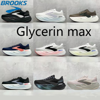 【Original Super Deal】BROOKS Glycerin max Super Glycerin Running Shoes Men Shock Absorption Women Running Thick Sole Marathon