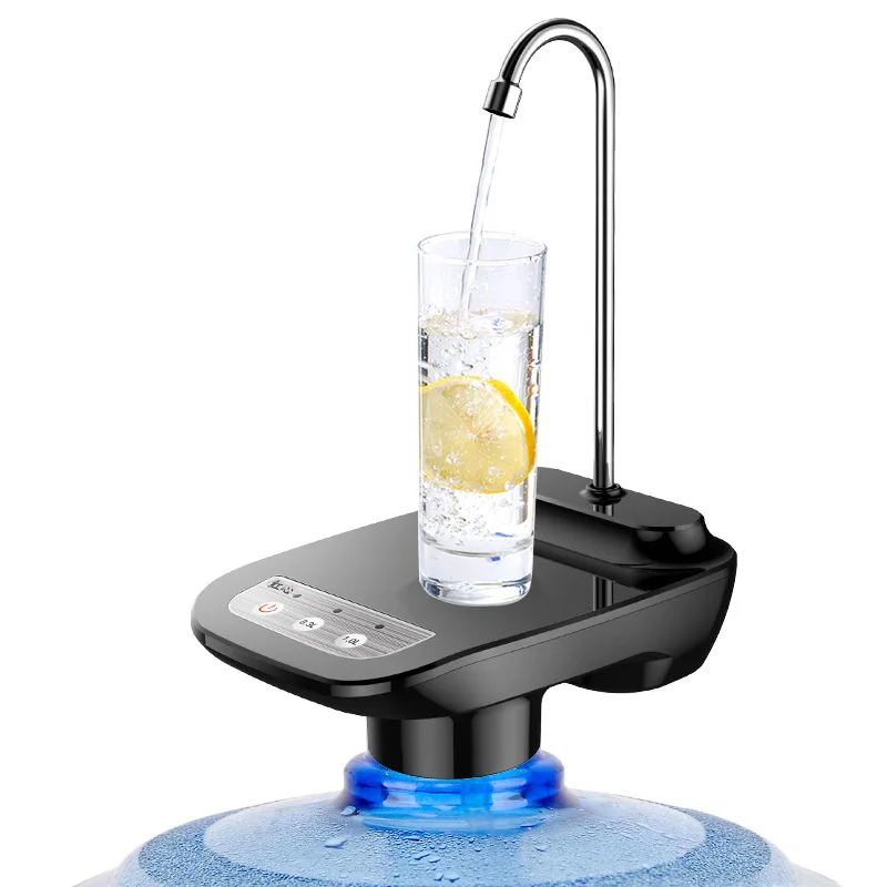 Dispensador de agua eléctrico recargable por USB, bomba inteligente de agua de grifo de botella, fuente de agua potable, bomba de agua de soda para oficina en casa