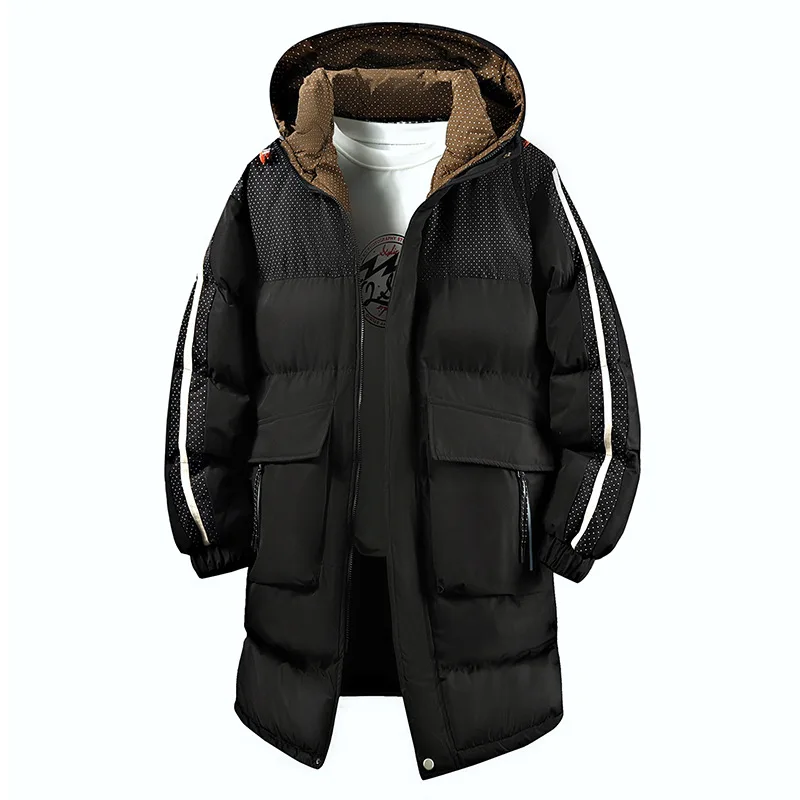 

2025 Men's Brand Winter Mid-Length Jacket, Casual and Warm Coat Jacket, High-Quality Design, Warm Coat with Fashionable Hood
