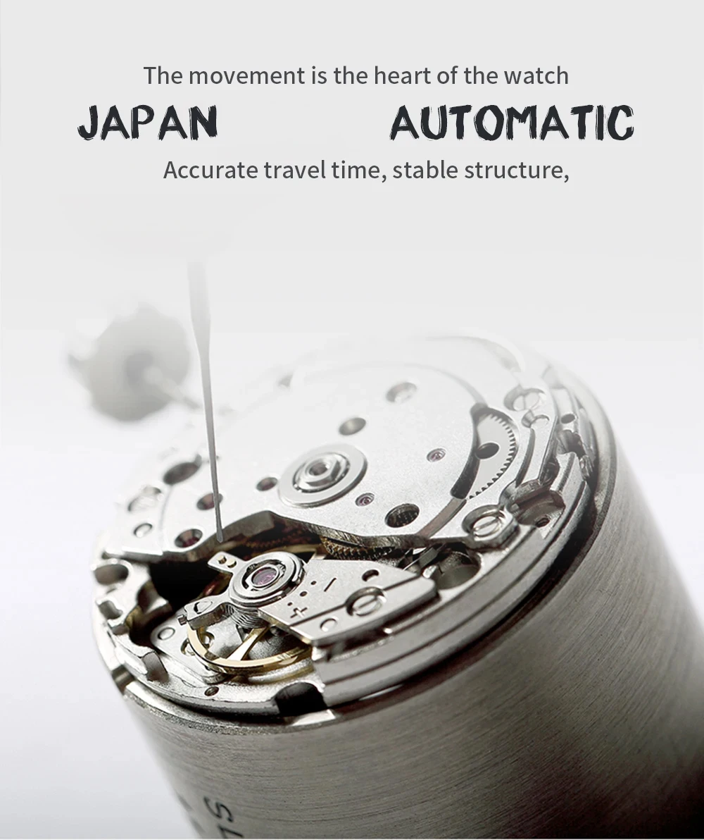PAGANI DESIGN Men Mechanical Watch Luxury Automatic Watch Sport Stainless Steel 100M Waterproof Watch for Men