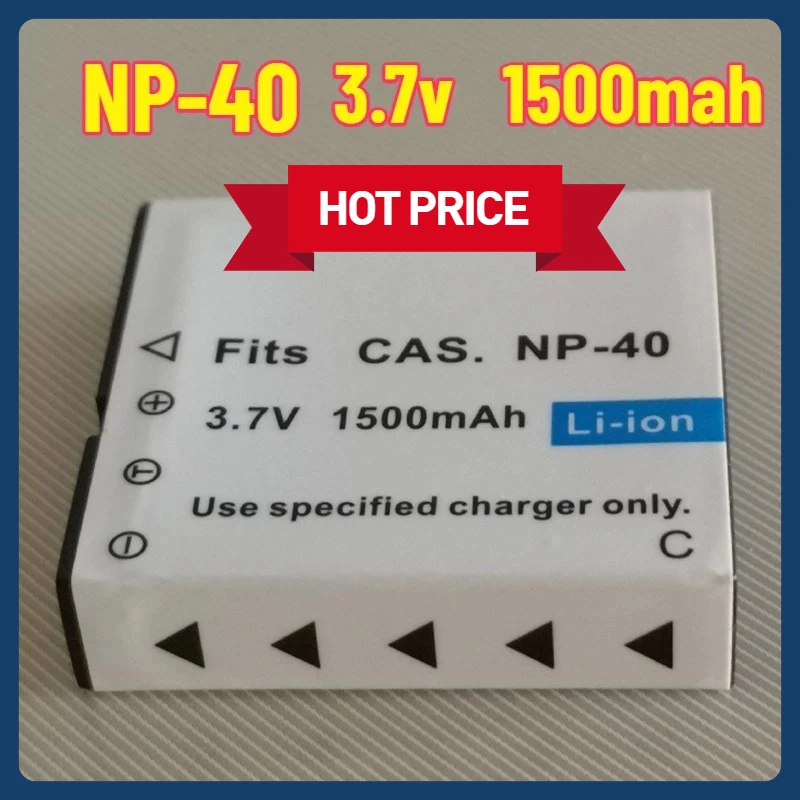 

3.7V 1500MAH NP-40 CNP40 Battery for Casio EX Z30 Z40 Z50 Z55 Z57 Z400 Z750 Z850 FC100 FC150 FC160S P505 P600 P700 FOR SONY