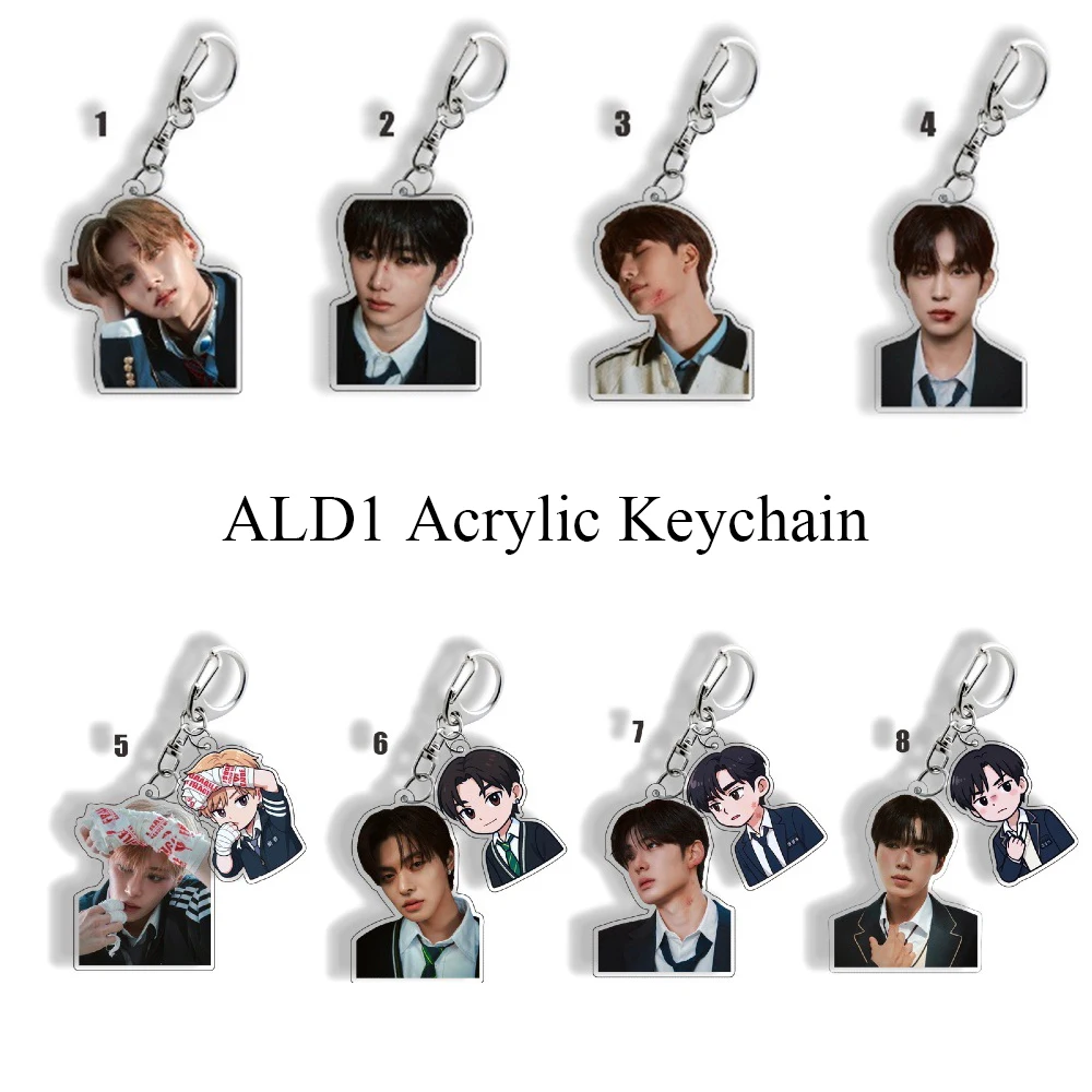 1/2 Piezas de Llaveros Acrílicos del Álbum Alpha Drive One Euphoria Debu, Llavero de Leo, Sangwon, Junseo, Anxin, Arno, Decoración para Bolsos y Llaves de Coche, Regalo para Fans