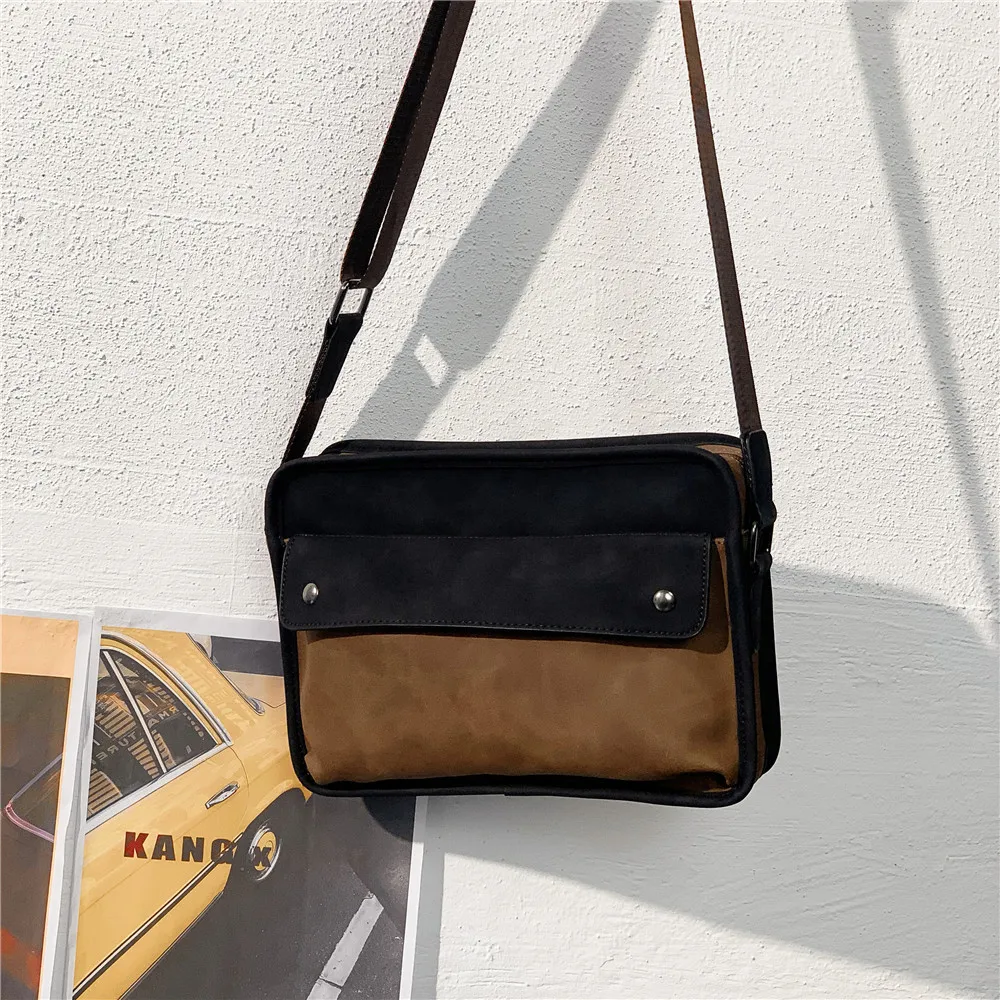 Vintage Herren-Umhängetaschen Luxus Rechteckige Schultertasche für Männer Weiche Leder-Umhängetasche Modische Messenger-Taschen Herren Bolsos – Detail 6