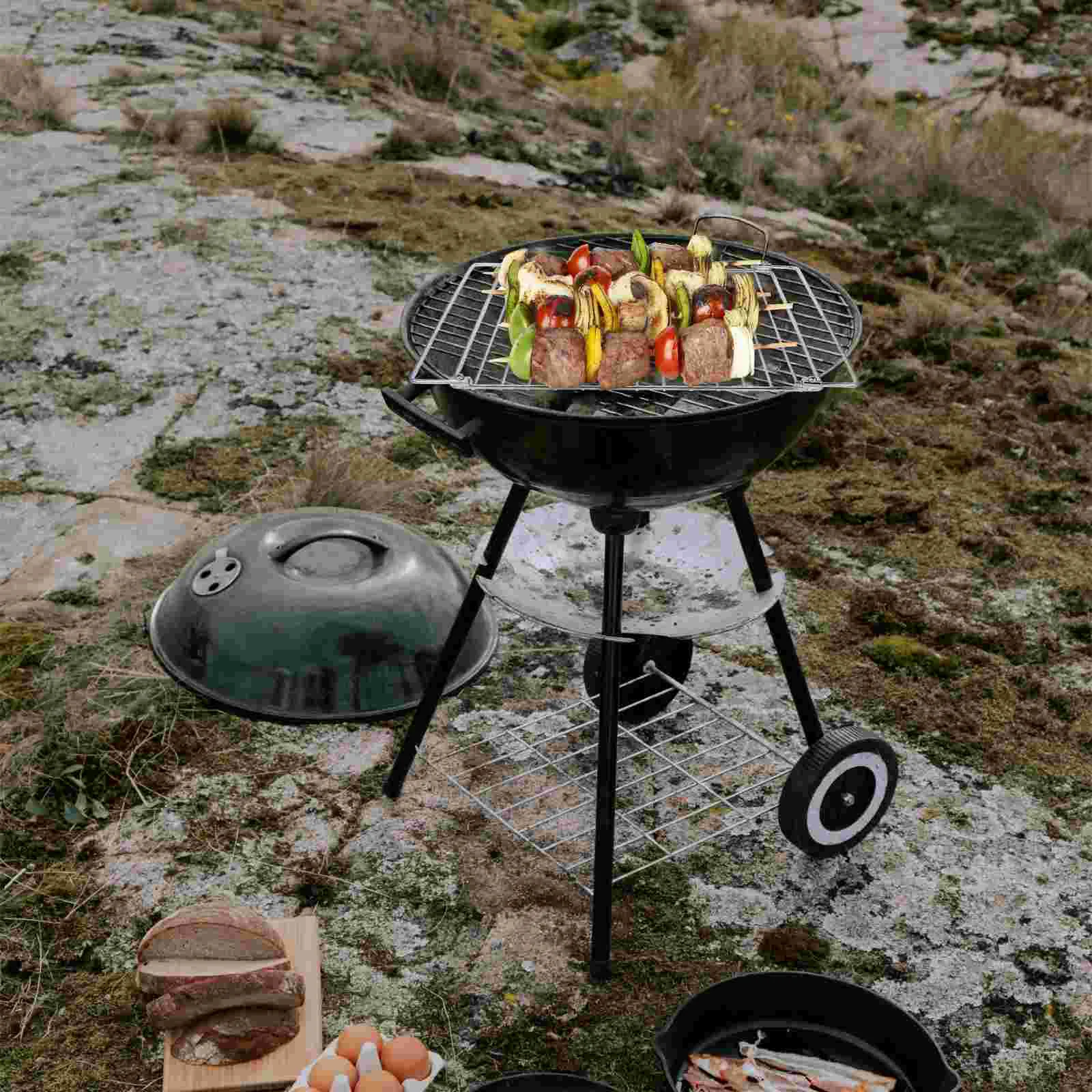 1pc Stainless Steel Electric Oven Grill Mesh Barbecue Wire Rack BBQ Grill Rack Barbecue Accessory Barbecue Grill Roasting Tray
