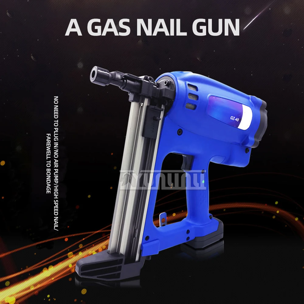 Gas gun Timber nail gun fixing tool door window fixing water electricity nail gun, woodworking concrete nail gun gas machine