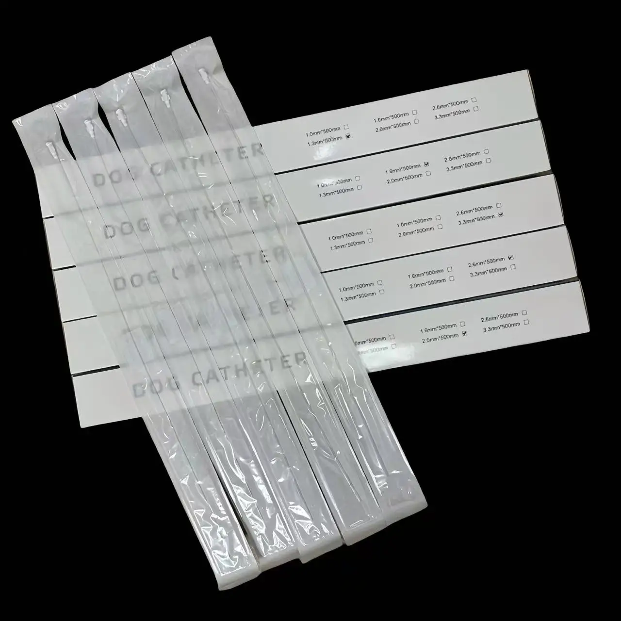

20Pcs Disposable Dog Catheters Sterile Veterinary Urinary Catheter Sterile Urethral Stone Catheter PVC Single Cavity