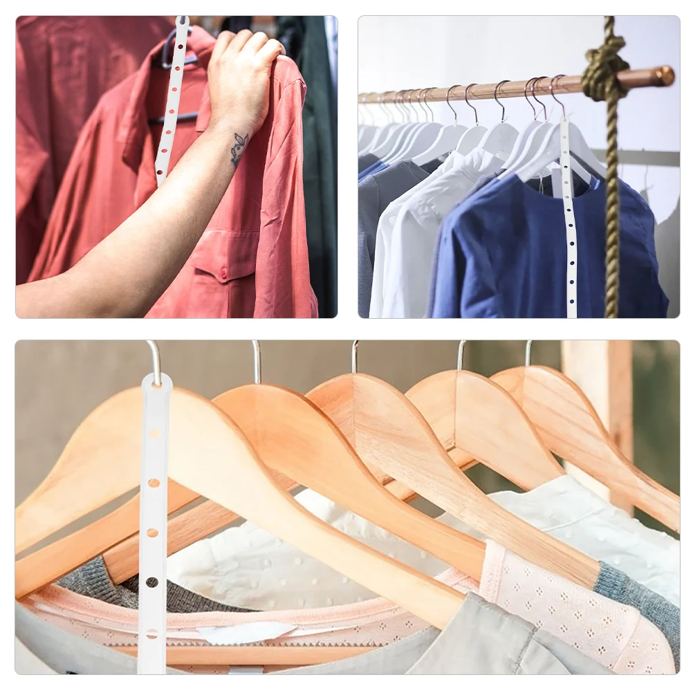 30 Pcs Hanger Connection Strip Plastic Hanging Display Strips Clothing for Retail Displaying