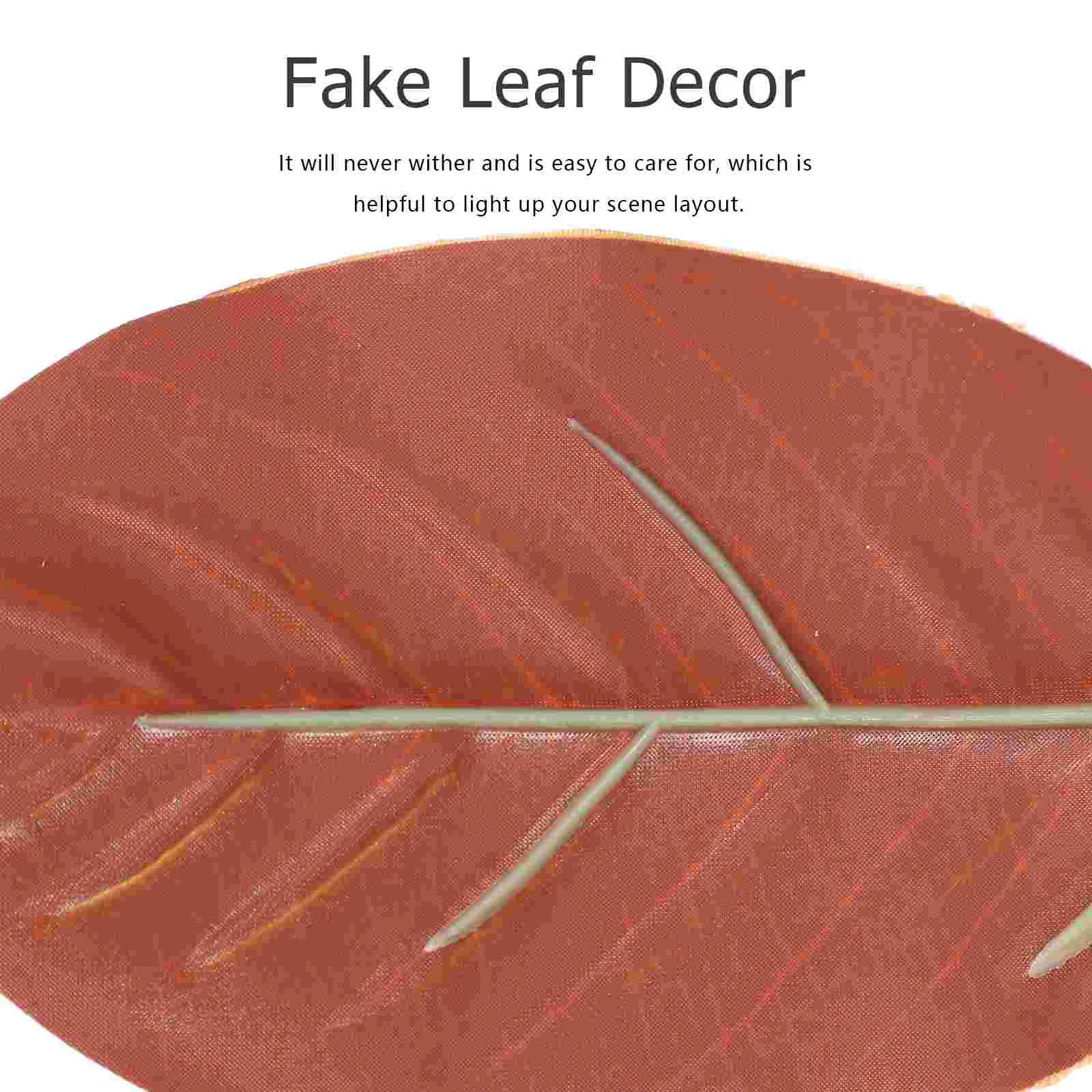 50 Pcs Artificial Magnolia Leaves Luau Placemats Bulk Simulated Plant Green for Crafts Indoor Plants Leaf Fake