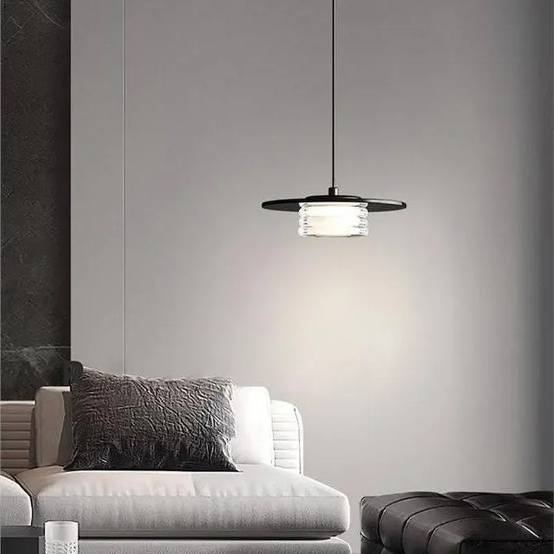 Modern Nordic Chandelier Italian Minimalist Design All Copper Pendant Light for Bedroom Bedside Restaurant Bar Luxury Decor